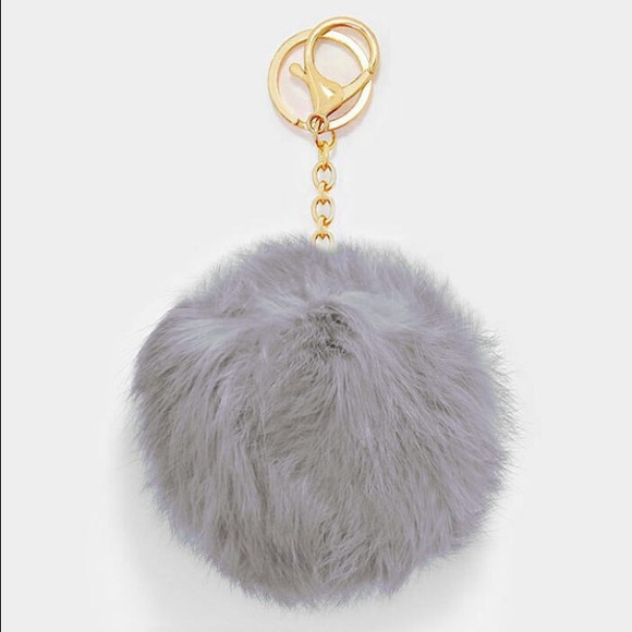 Trendy Pom Pom Keychain/Purse Accessory
