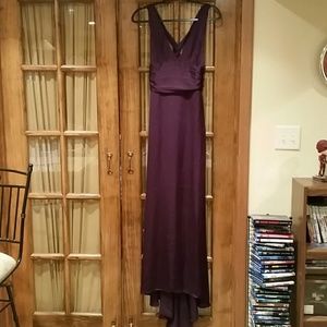 Purple floor length dress
