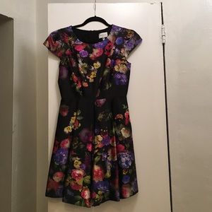 MILLY floral cocktail dress