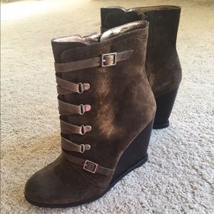 Suede booties
