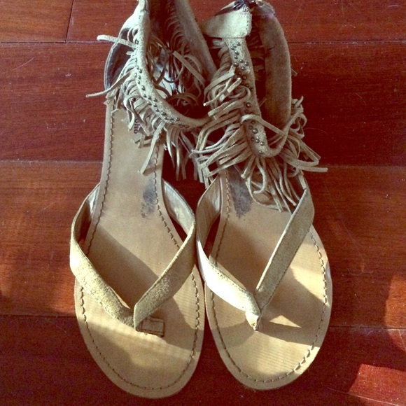 Fringe boho sandals - Picture 1 of 3