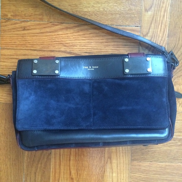Suede shoulder bag
