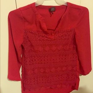 Red Lace Tunic
