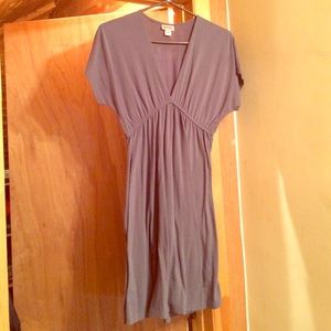 Gray Short Sleeve Dress
