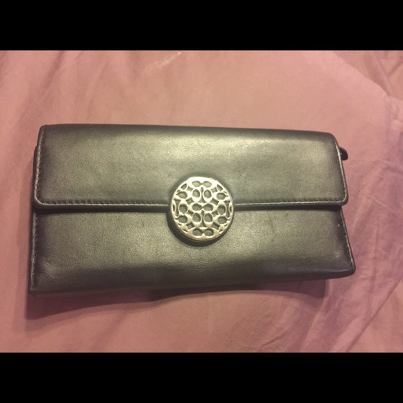 Authentic black leather Coach wallet