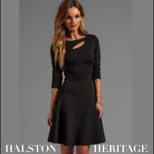 LUXE Halston Heritage little black designer dress