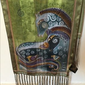100% silk horse scarf