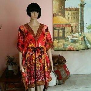 Multi Kimona Style Dress, NWOT