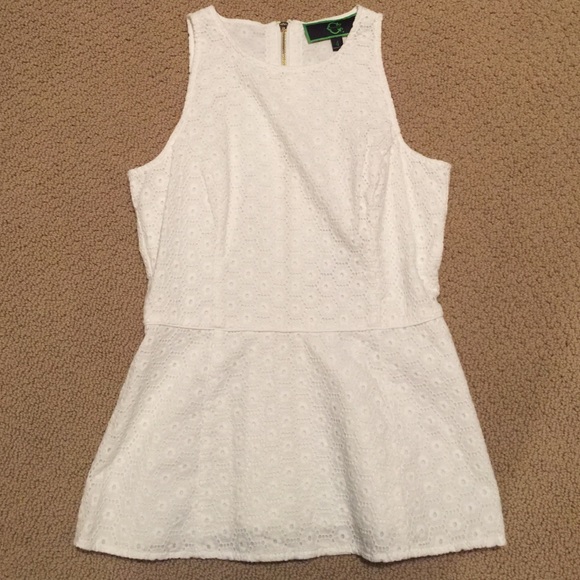 C wonder peplum top