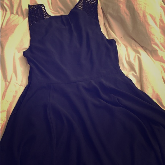 Express navy keyhole Dress