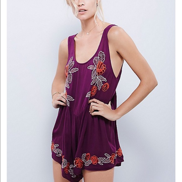 Free People Pants - Free People Wide Leg Shortie Romper NWOT