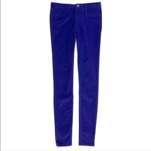 LIKE NEW! Madewell skinny royal blue cords 27 x 32