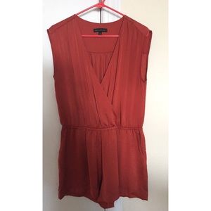 Banana Republic Silk Deep V Romper