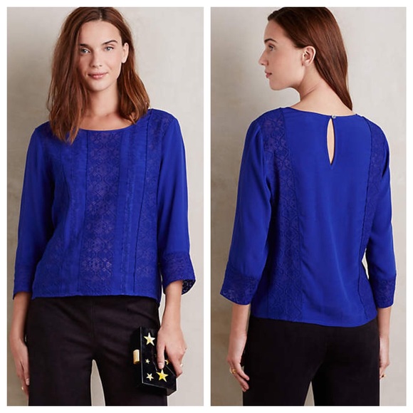 Anthropologie Tops - Anthropologie Meadow Rue Salina lace blouse