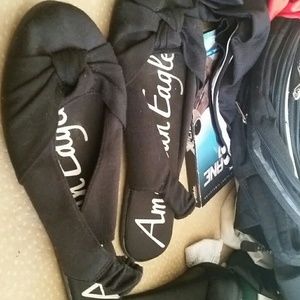 American Eagle knotted slingback flats