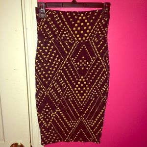 YOU'RE A GEM Body Con, Midi Skirt 💎