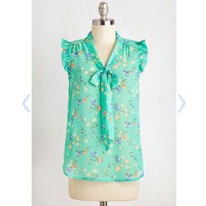 Mint colored Modcloth blouse