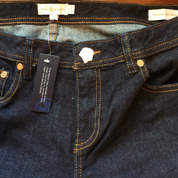 Classic Tory Boot Tory Burch Denim