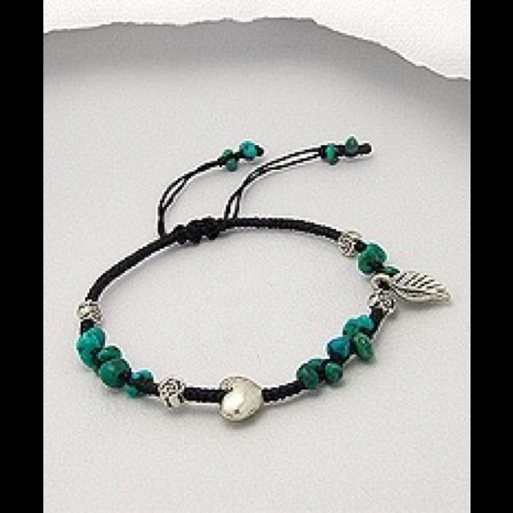Jewelry - Adjustable Black Cotton Bracelet.