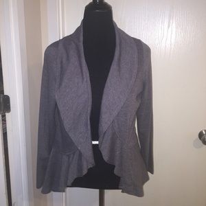 Lightweight lace back fly away cardigan