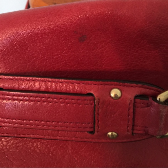 Sold in bundle Coach Madison LTH Sabrina in cherry - Picture 3 of 4