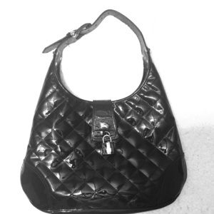 Authentic Black Patton Leather Burberry Purse