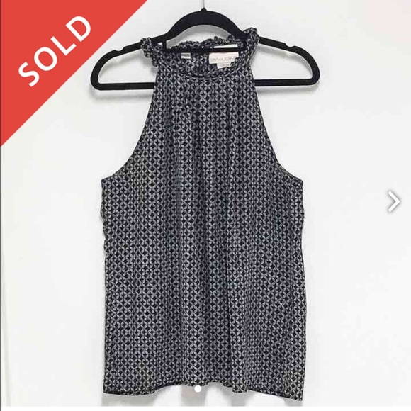 **NEW**Cynthia Rowley Ribbed Neck Tank Top