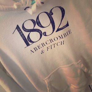Abercrombie white hoodie