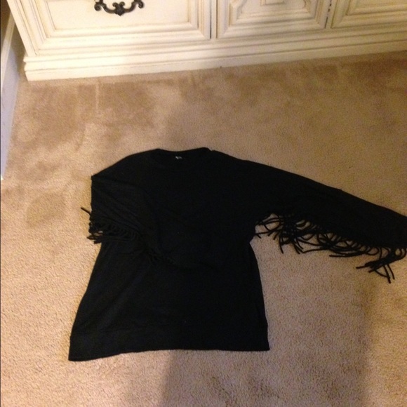 Micheal Lauren fringe sweatshirt