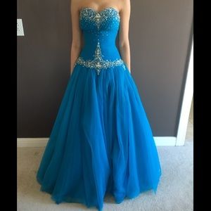 Blue ball gown!