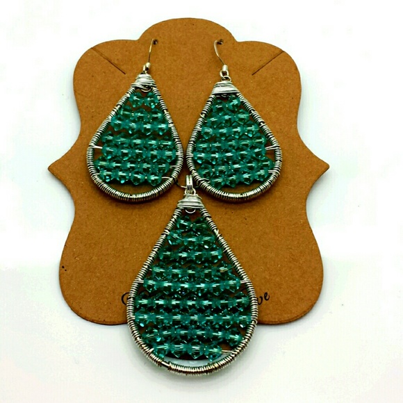 Earrings and Pendant Swarovski Crystal. - Picture 3 of 3