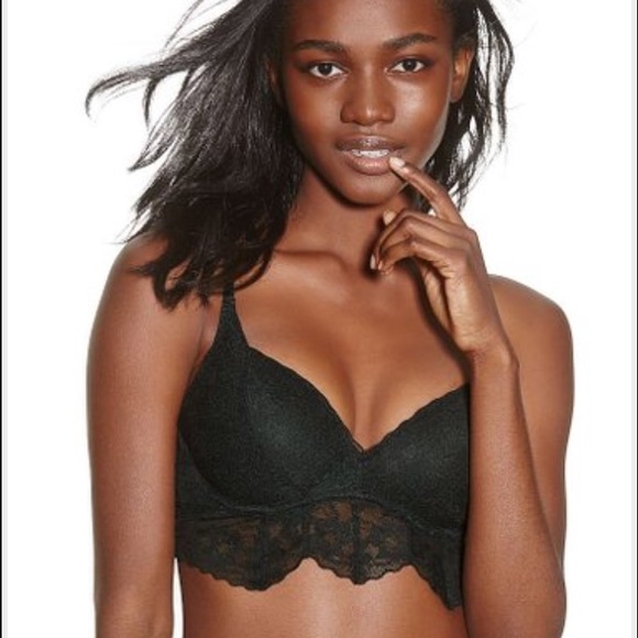 PINK Victoria's Secret Other - VS PINK BLACK LACE MEDALLION BRA