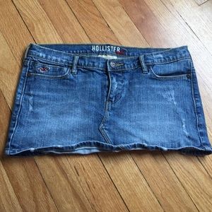 Hollister jean skirt