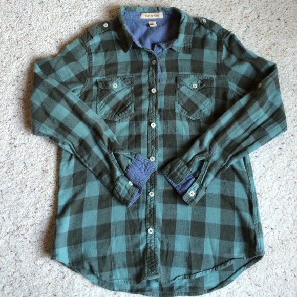 Plaid button down