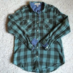 Plaid button down