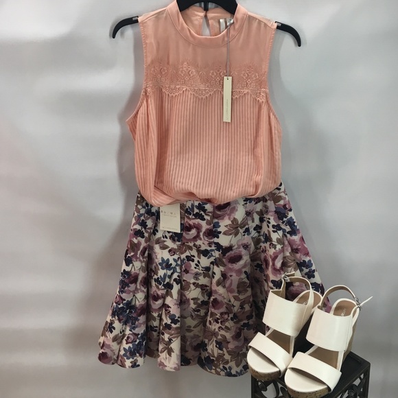 Beautiful Lace and Chiffon Top