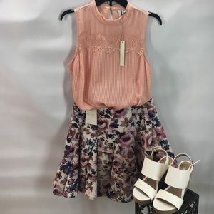 Beautiful Lace and Chiffon Top