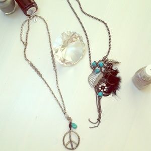 Beaded Peace Necklace