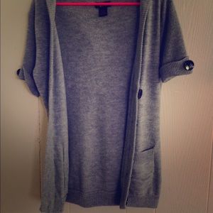 Button up short sleeved cardigan