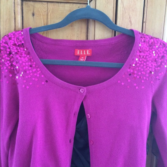 Elle cotton cardigan with sequins. - Picture 2 of 3