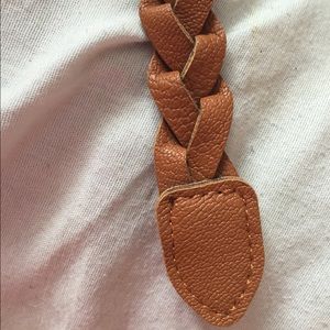 Brown braided belt!