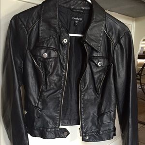 Bebe Crop leather jacket