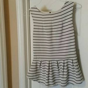 Stripped peplum