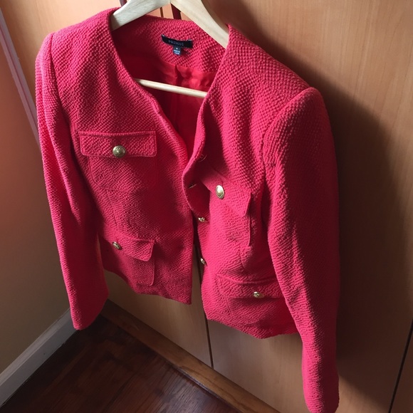 Coral color blazer - Picture 2 of 4