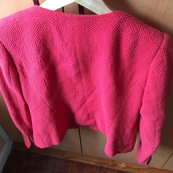 Coral color blazer - Picture 3 of 4
