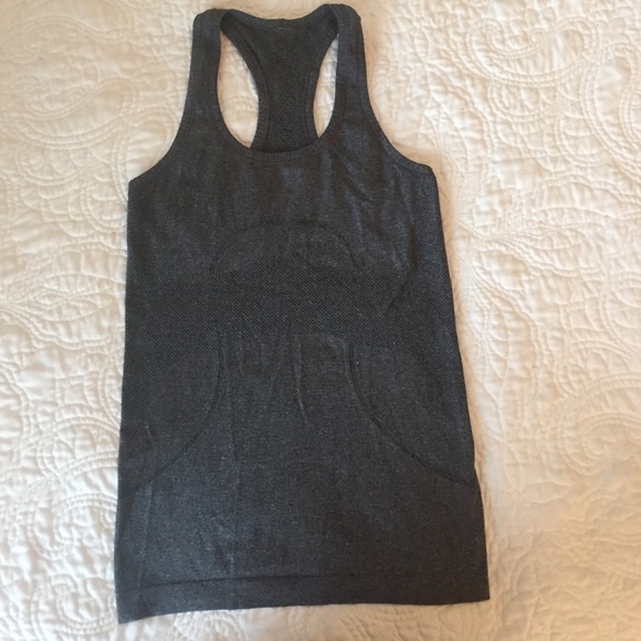 Gray lulu lemon run tank