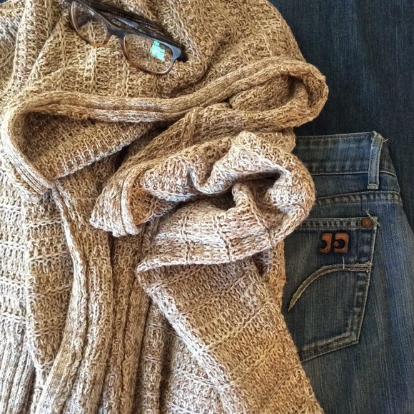 Lucky Brand Sweaters - Hooded Pocket Duster Jacket