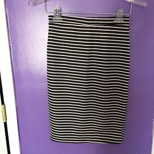 Black and White Stripe skirt