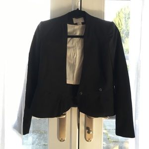 Black Peplum Blazer