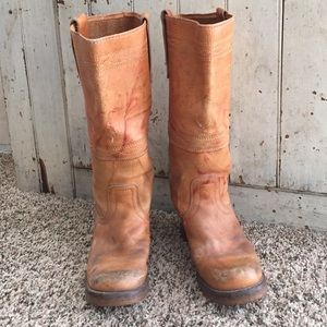 Vintage Frye Campus Stitching mustang boots sz 7